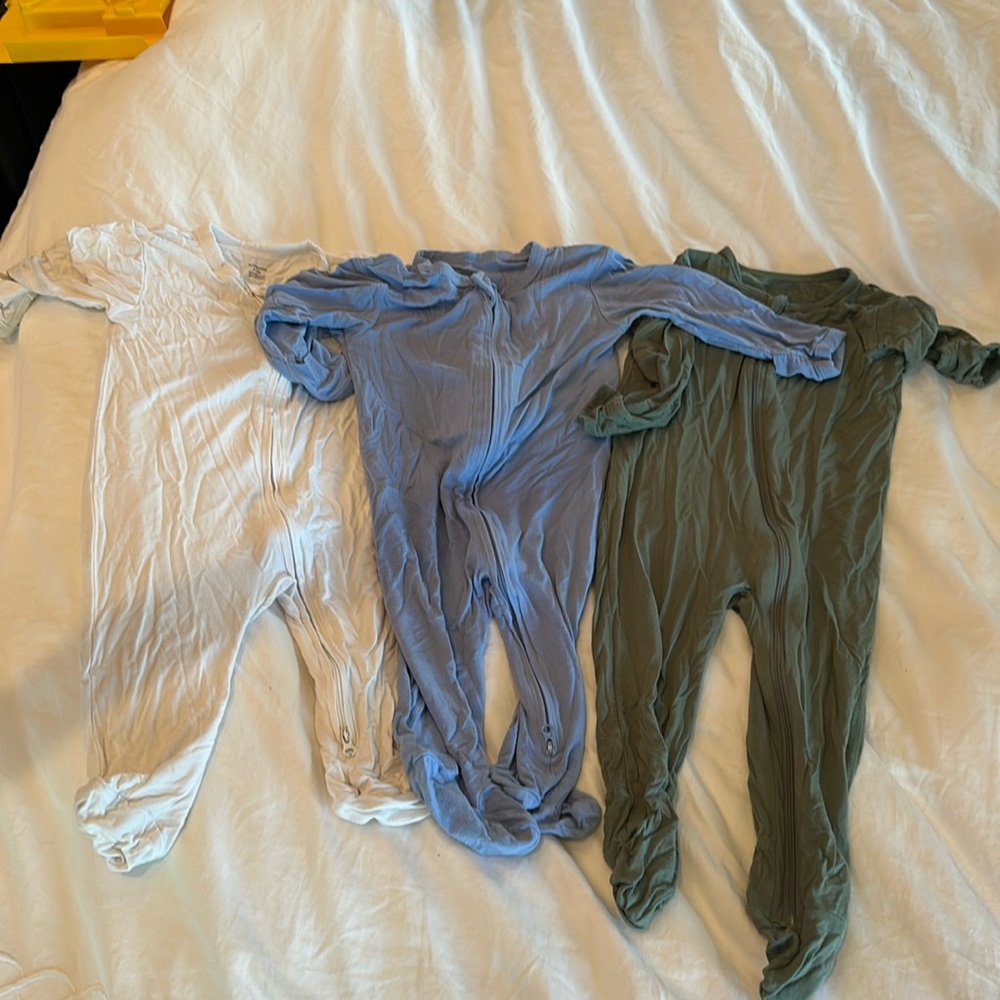 Bamboo footed pajama bundle 3-6 month and 6-12 month